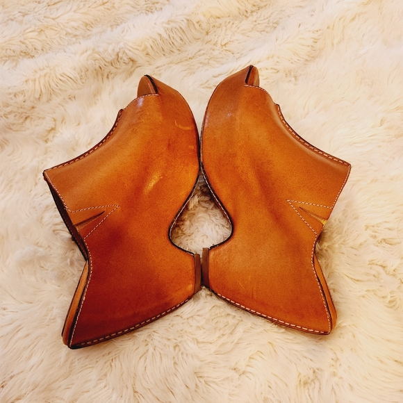 Ariat Wedge Platform Slip In Leather Sandals Size 9B - Picture 3 of 11